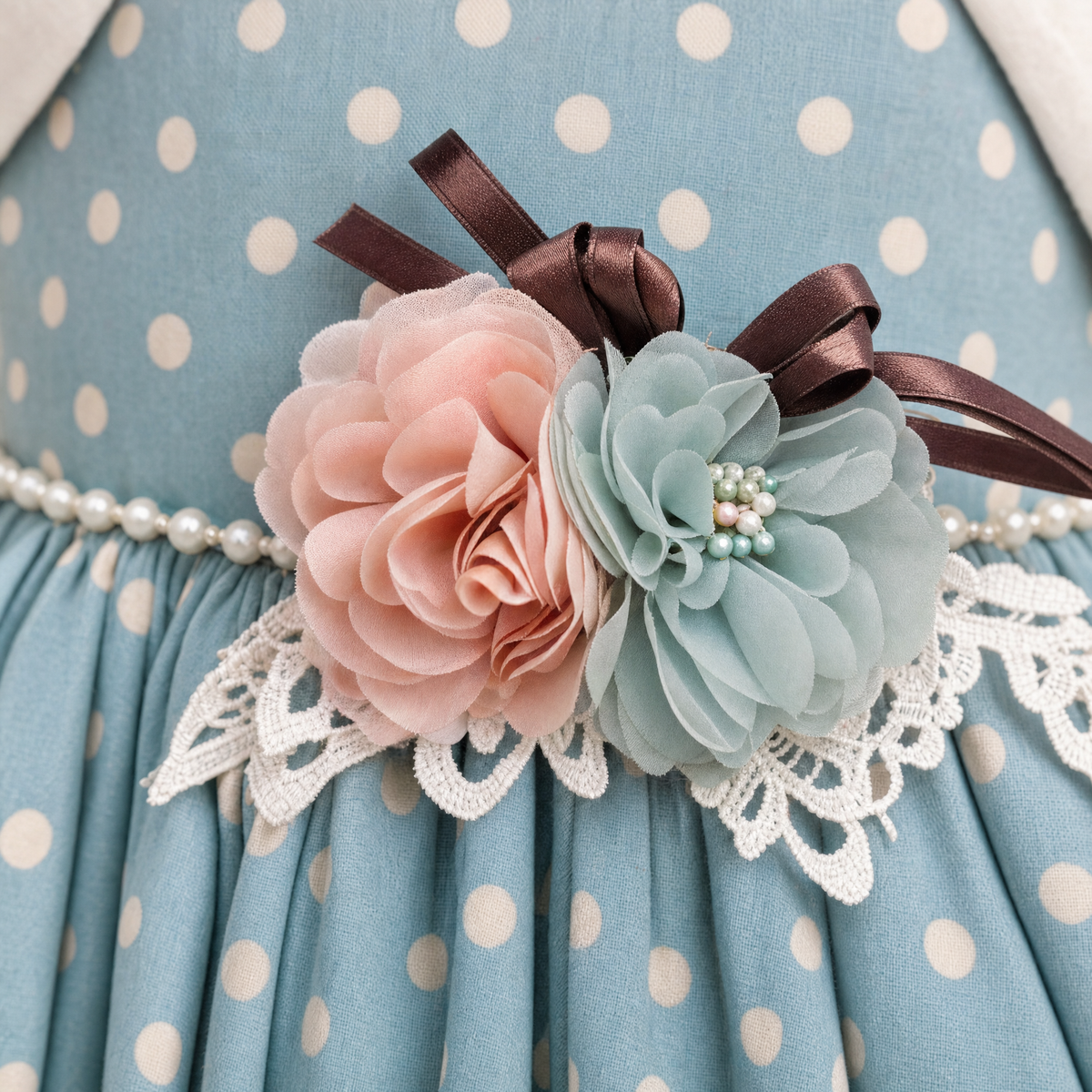 Dotty Sunday Dress & Bolero Set