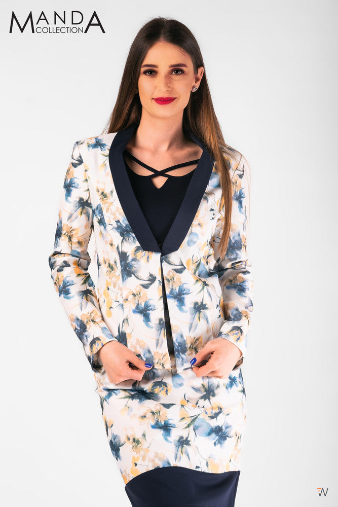 Patterned blazer