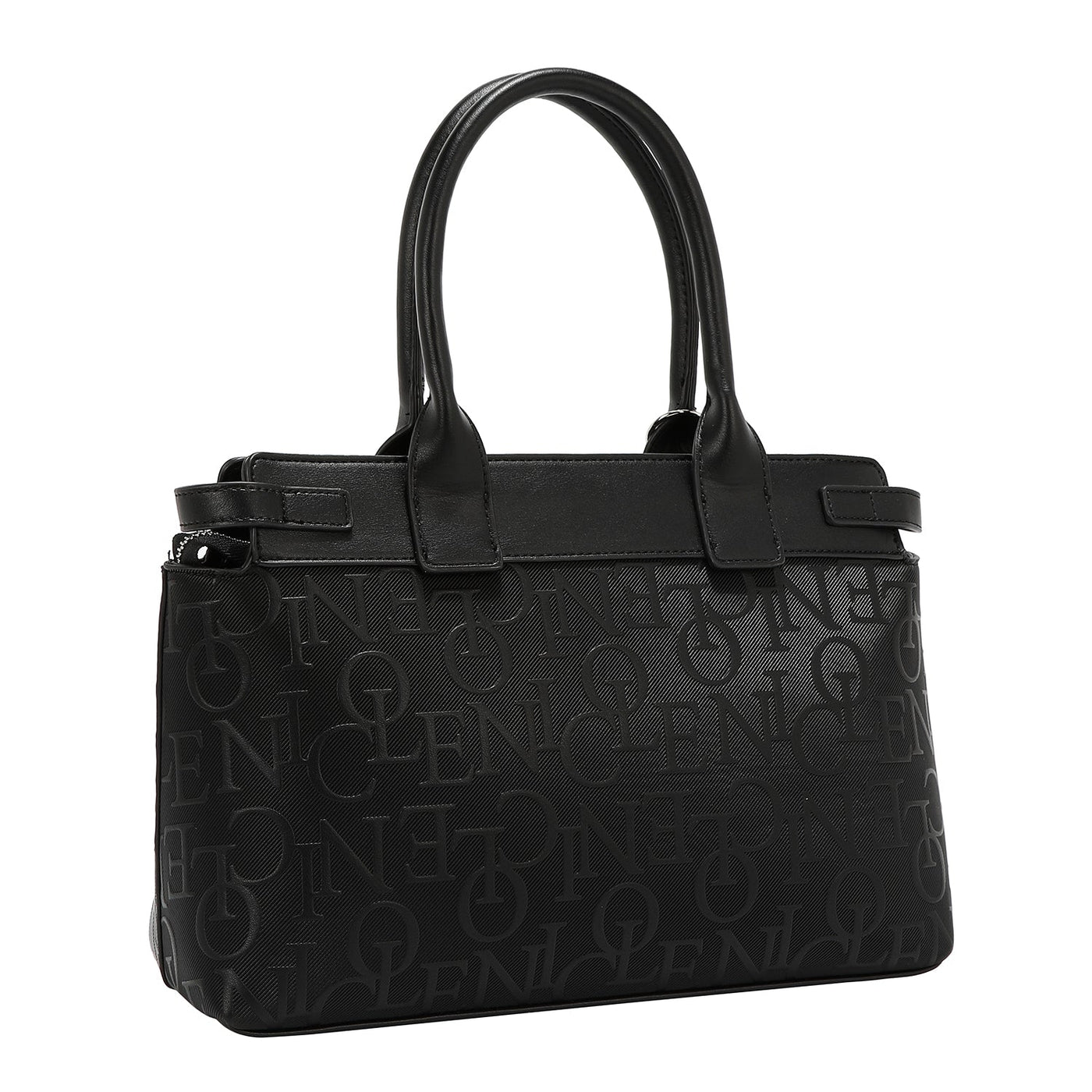 BOLSO SATCHEL ELEGANCE EN RELIEVE (NEGRO)