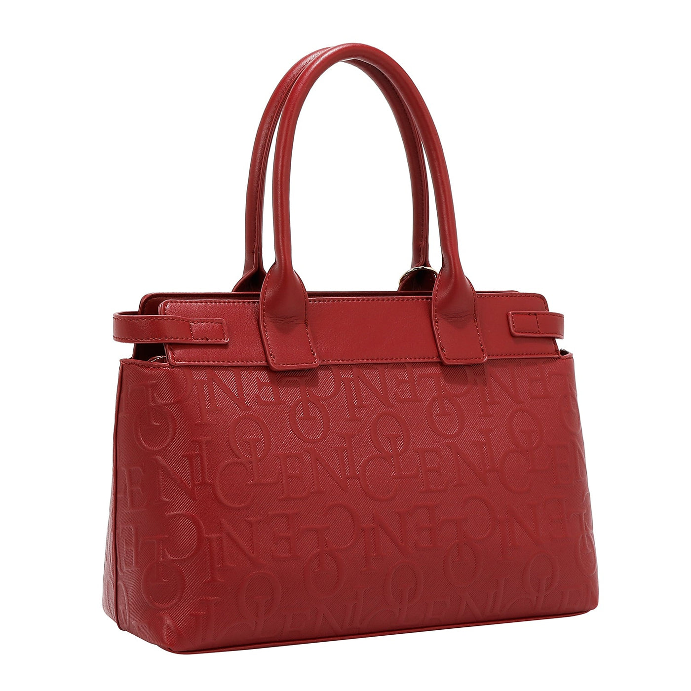 BOLSO SATCHEL ELEGANCE EN RELIEVE (ROJO)