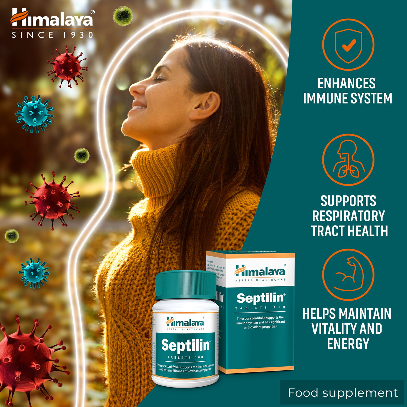 Himalaya Septilin - 100 Tablets-4