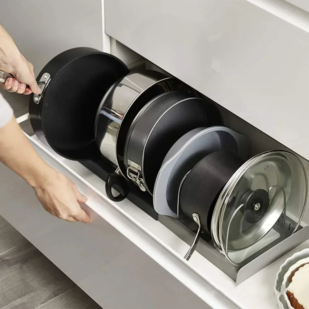 Organisateur de cuisine extensible en acier inoxydable