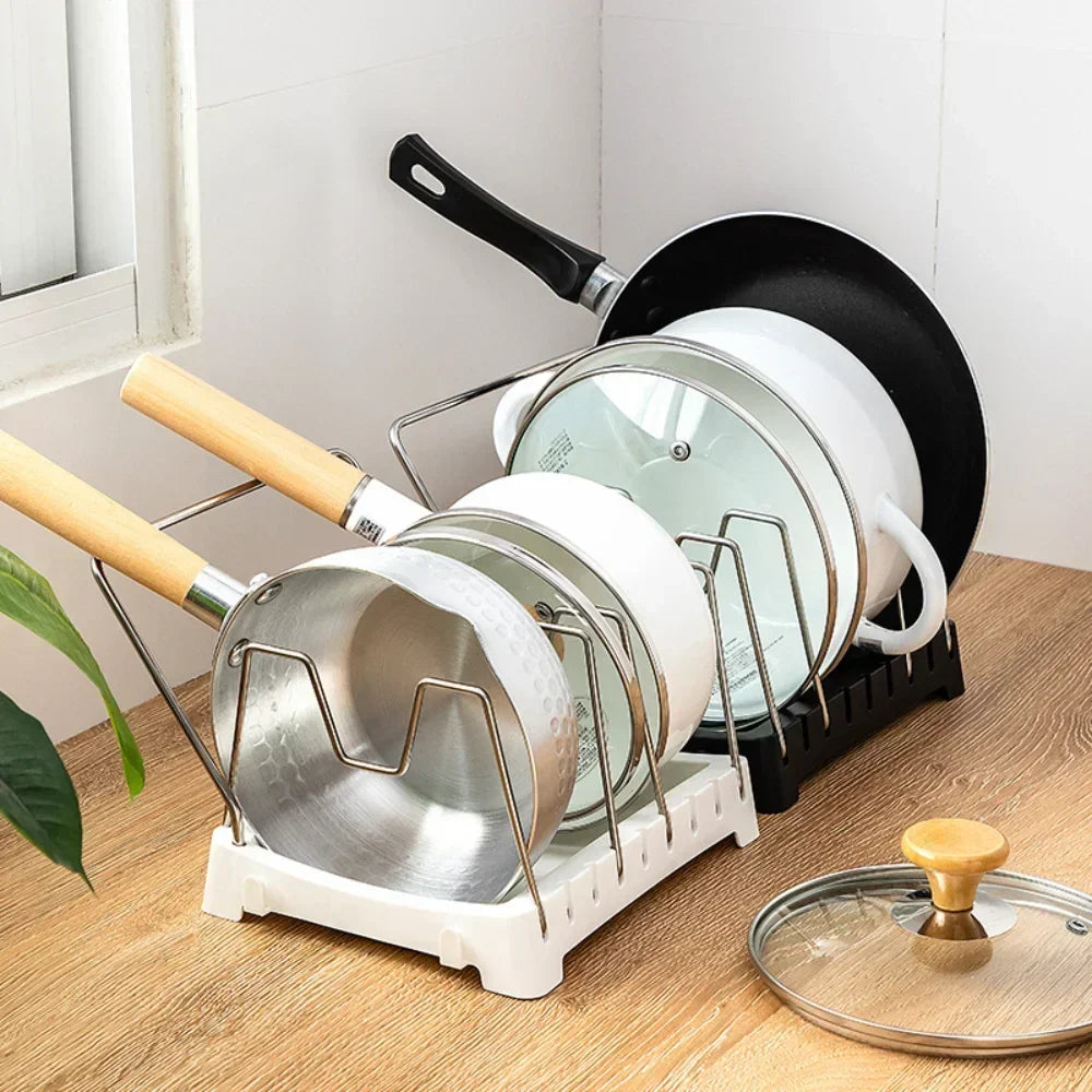 Organisateur de cuisine extensible en acier inoxydable