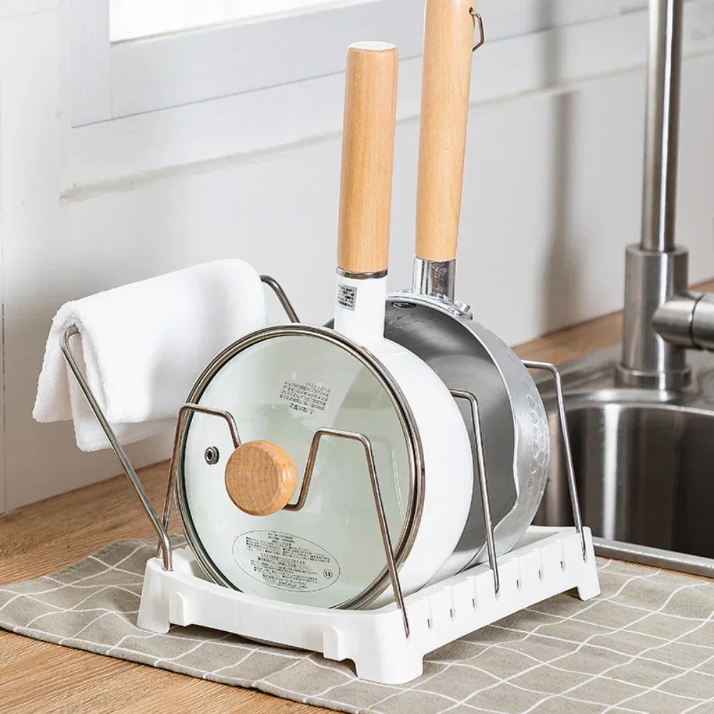 Organisateur de cuisine extensible en acier inoxydable