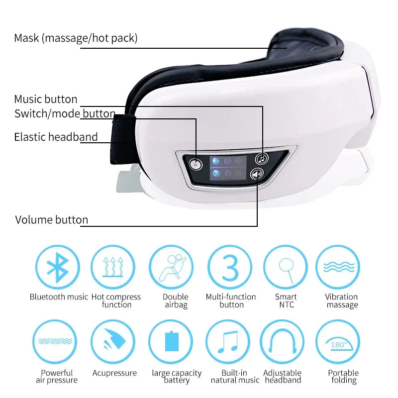 Foldable Eye Massager – Fatigue Relief & Relaxation