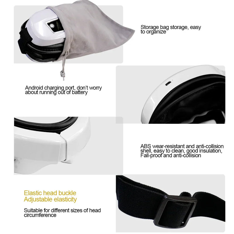Masseur oculaire pliable – Soulagement de la fatigue et relaxation