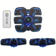 Rechargeable Remote Control Abdominal Muscle Toner, Muscle Trainer, Body Muscle Stimulator EMS Massager- Tone Your Abs, Hips, And Buttocks At Home