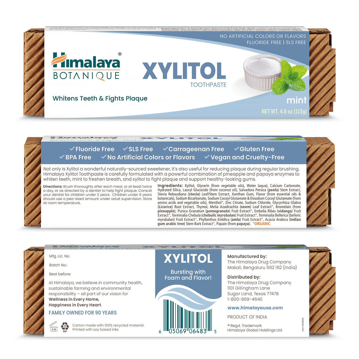 Himalaya Botanique Xylitol Toothpaste - 113 g-4