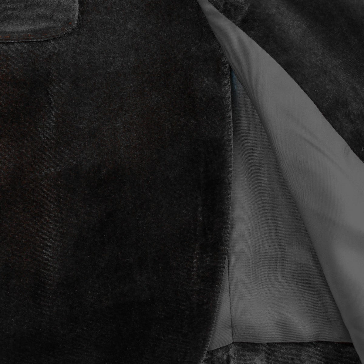 Women's Black Velvet Blazer-3