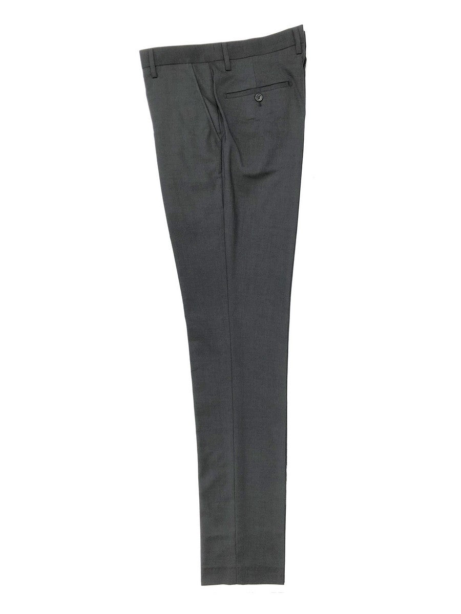 Charcoal Slim Fit Trousers-3