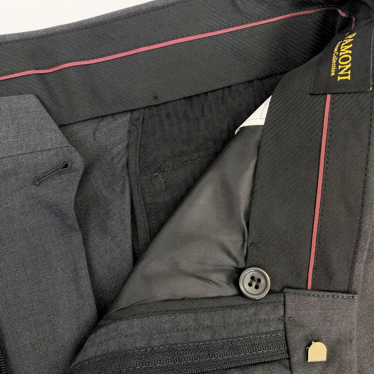 Charcoal Slim Fit Trousers-2