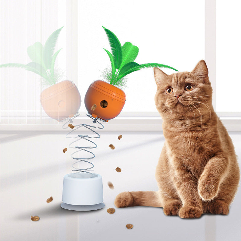 Jouet distributeur de nourriture interactif pour chat pour la stimulation mentale