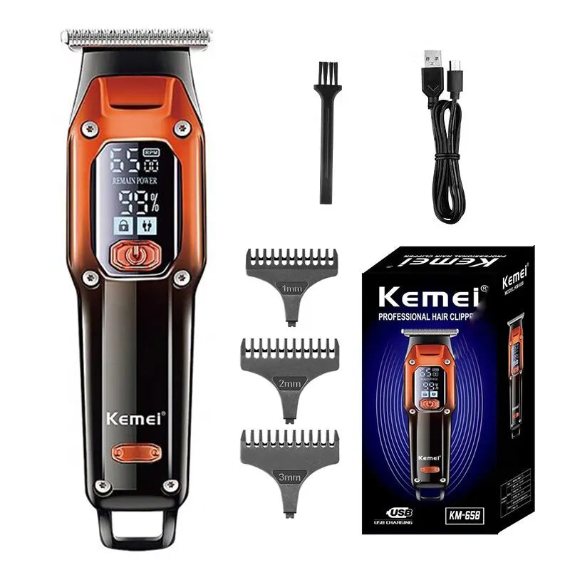 Tondeuse et tondeuse à cheveux professionnelle rechargeable Orange qualité barbier