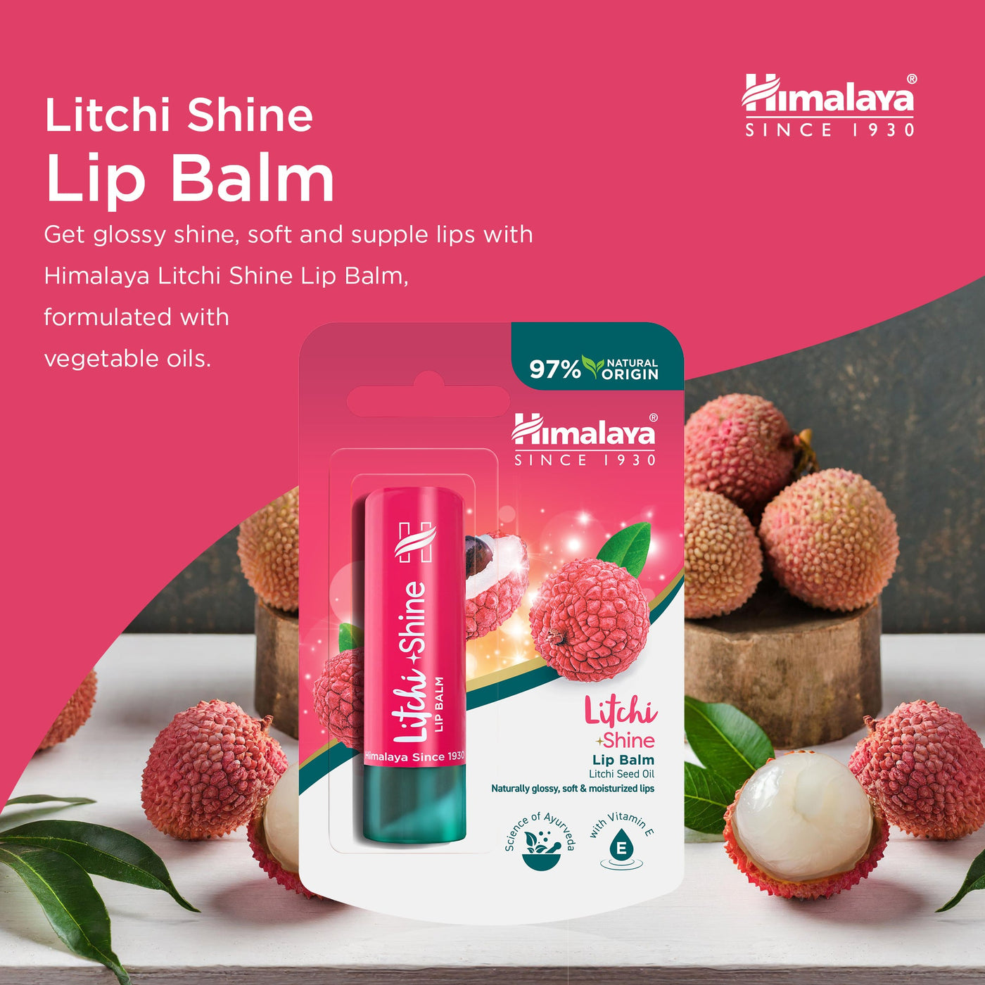 Himalaya Litchi Shine Lip Balm  4.5g-2