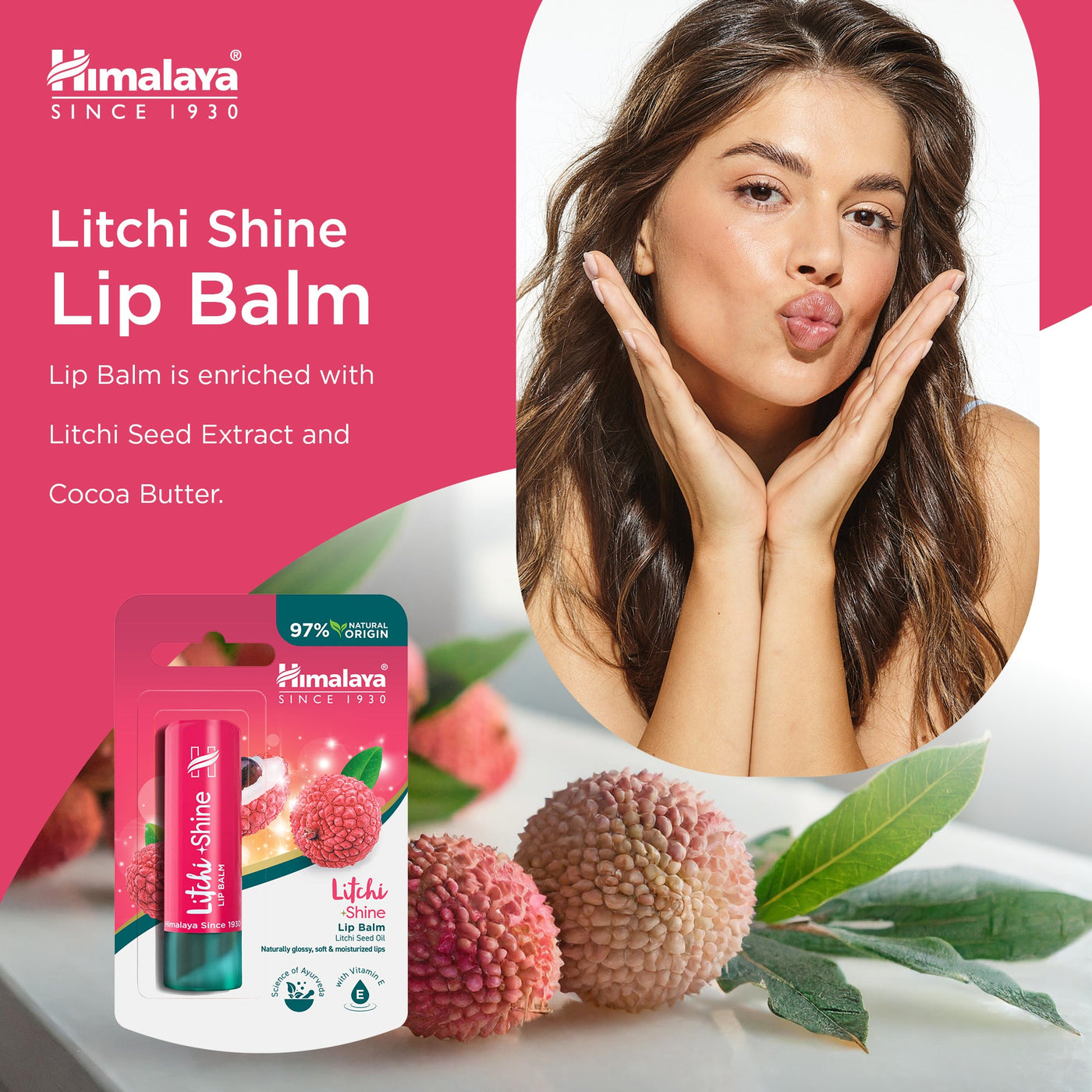 Himalaya Litchi Shine Lip Balm  4.5g-1