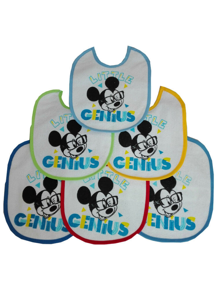 Mickey Mouse Baby Forearm 6 pieces/pack - cotton forearm - light-blue-medium-blue-dark-blue-yellow-red-green