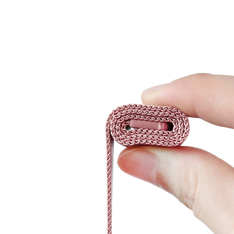 Bracelet à mailles milanaises en acier inoxydable à boucle infinie – Le Melbourne en or rose, taille L – Compatible avec Apple Watch 42 mm à 45 mm