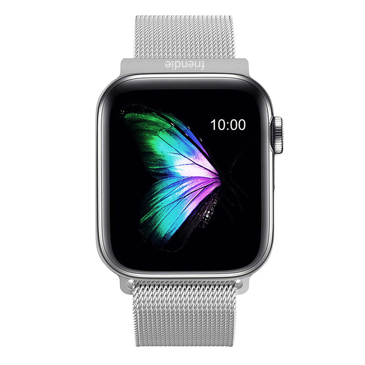 Bracelet à mailles milanaises en acier inoxydable - The Melbourne en acier inoxydable Grand - Compatible avec Apple Watch taille 42mm à 45mm