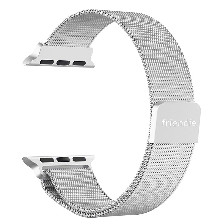 Bracelet à mailles milanaises en acier inoxydable - The Melbourne en acier inoxydable Grand - Compatible avec Apple Watch taille 42mm à 45mm