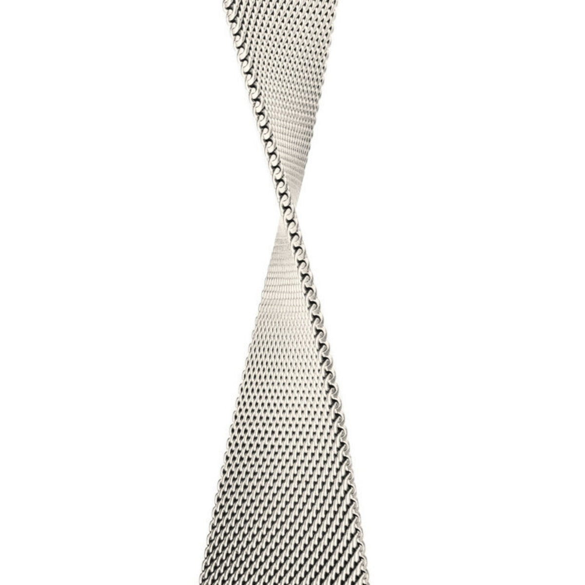 Stainless Steel Link Woven Mesh Infinite Loop Band - The Melbourne in Starlight Large - Compatible with Apple Watch Size 42mm to 45mm