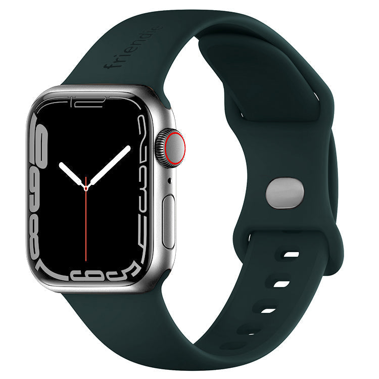Silicone Sports Band Royal Green with Silver Pin - The Noosa Small - Compatible with Apple Watch Size 38mm to 41mm