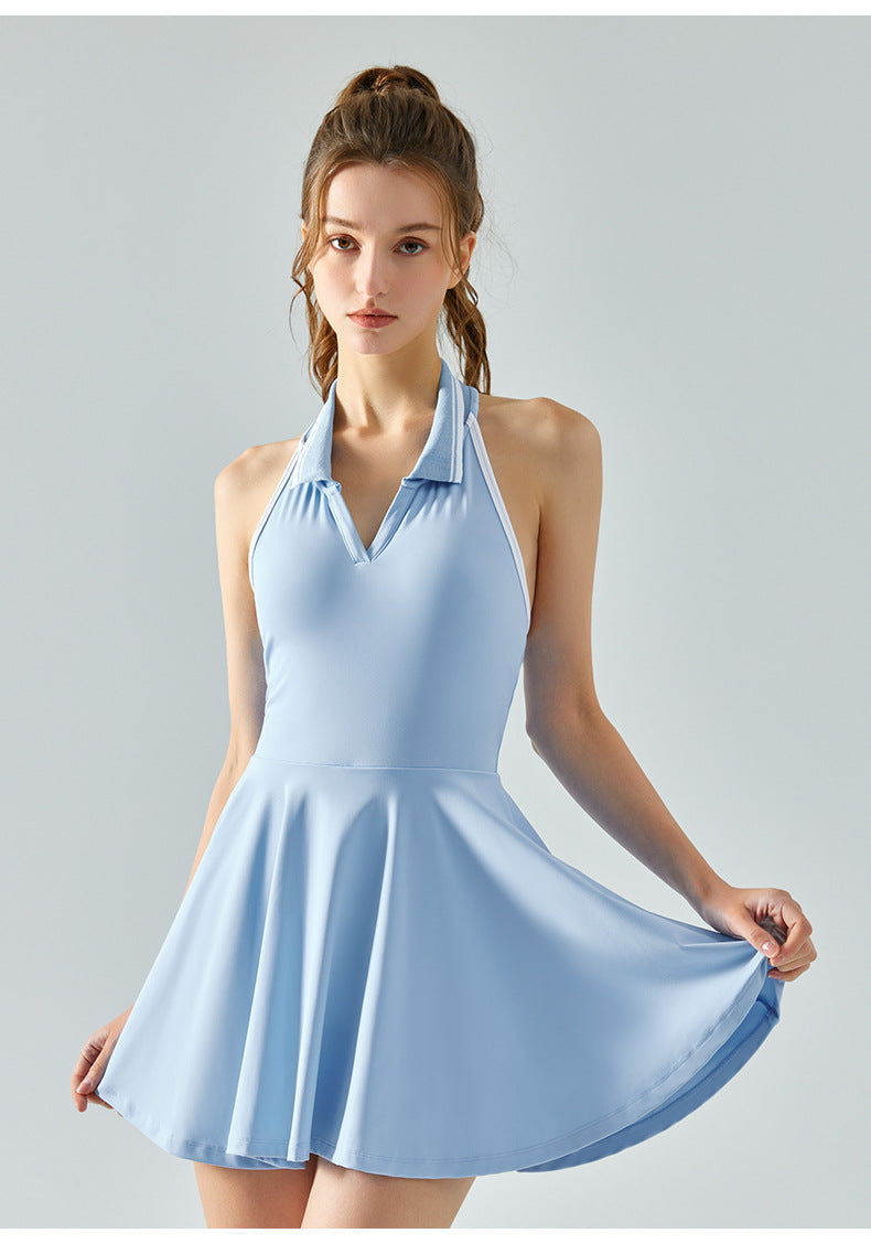 Sleeveless Polo Tennis Dress
