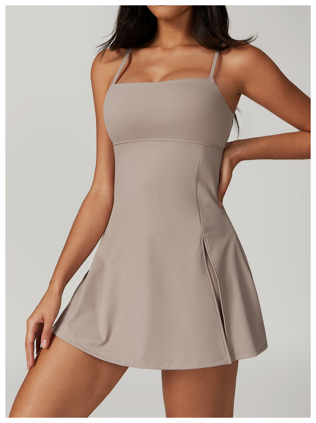 Strappy Back Cami Dress-6