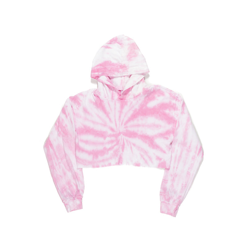 6036TD - CLOSEOUT Women's Cropped Tie Dye Hoodie-6