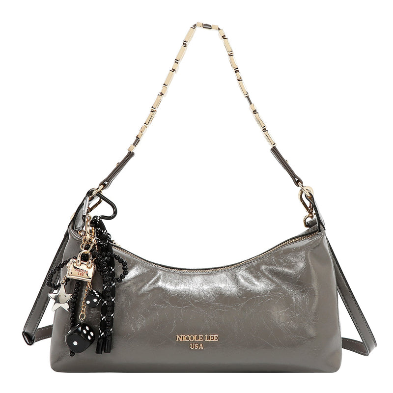 SAC À BANDOULIÈRE DE LUXE SHIMMER (GRIS)
