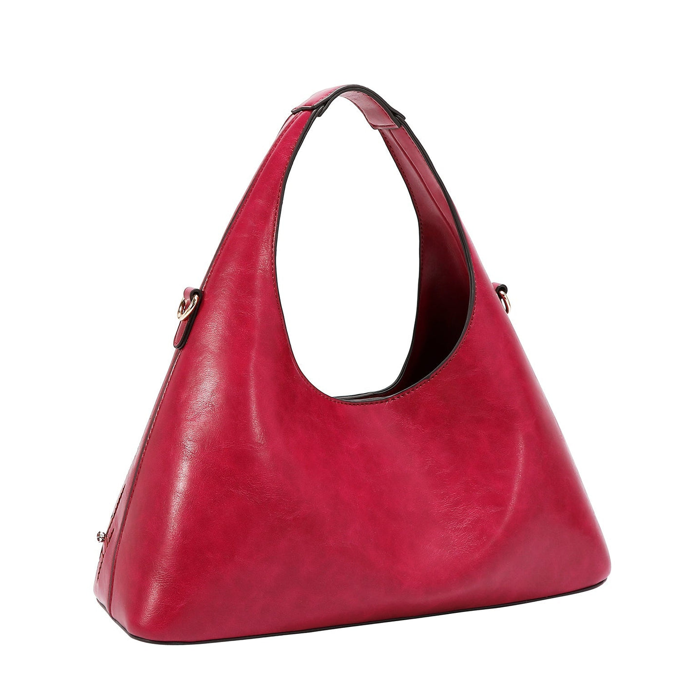 BOLSO DE MANO CON COSTURA (ROSA)