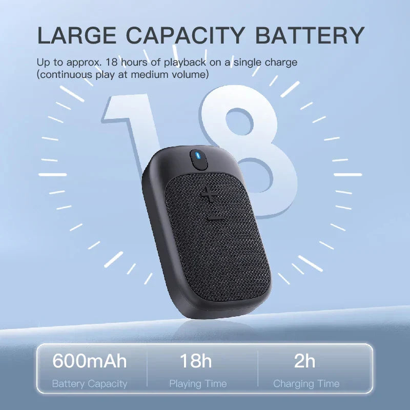 Mini enceinte Bluetooth portable et étanche (noir)