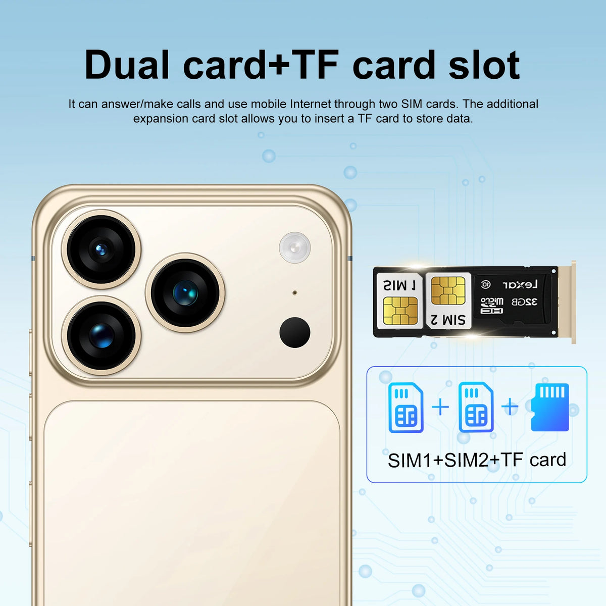 2025 NOVO I17 Pro Max 5G 16GB 1TB original inteligente 5G dual chip dual standby sistema Android 15 versão global bateria de 7800mAh
