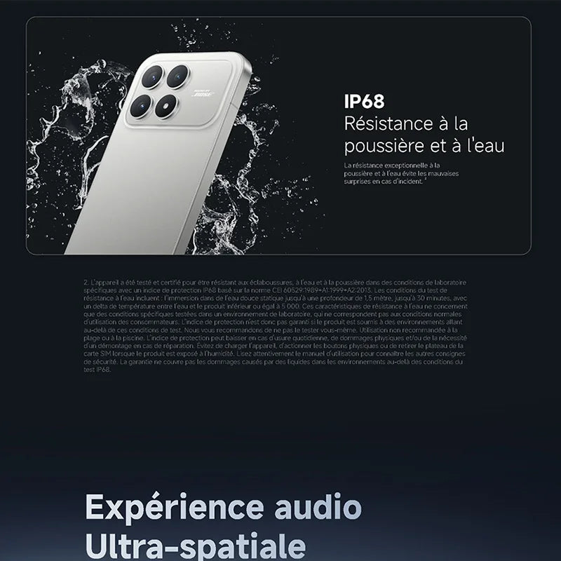 POCO F8 Pro 5G 12 512GB Version EEE, Snapdragon® 8 Elite, 120 Hz 6,59", appareil photo 50 Mpx, 6210 mAh, IP68, NFC