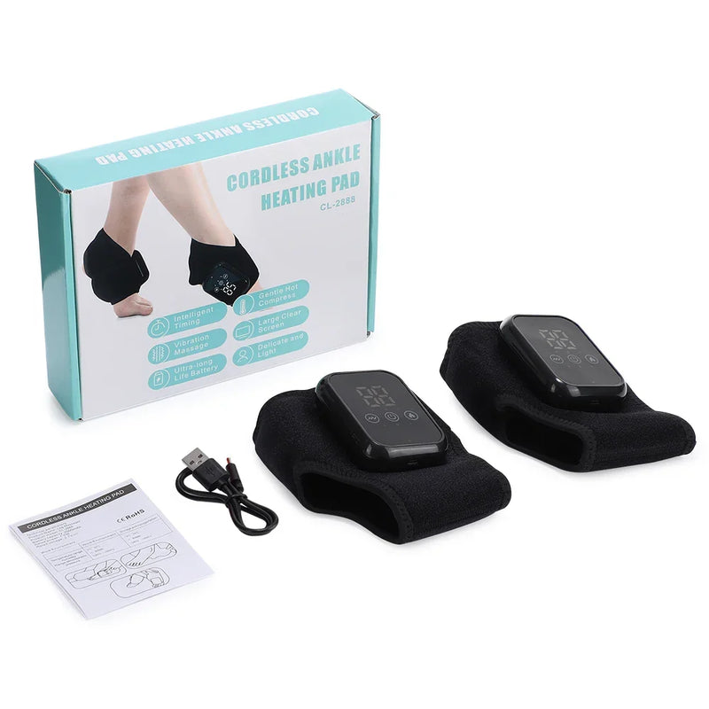 USB Rechargeable Ankle Vibration Device Black