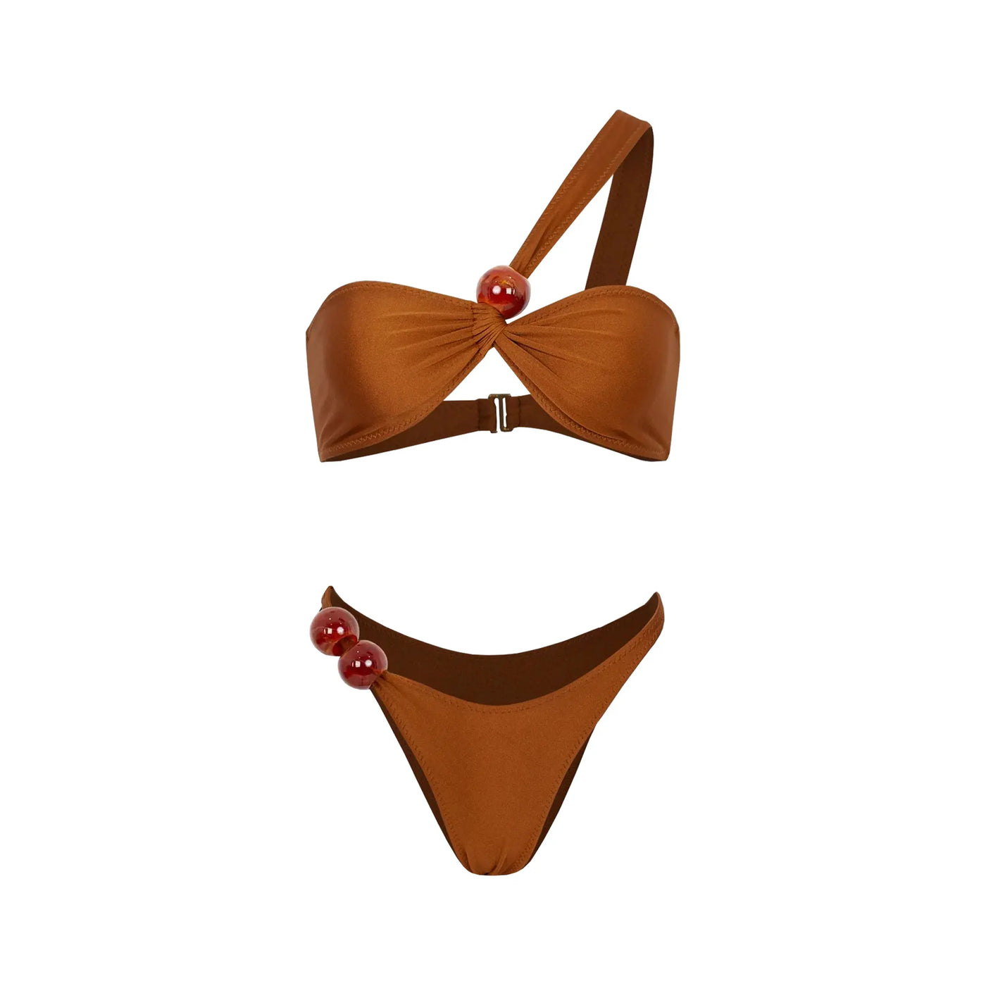 Radiant Knotted Asymmetric Bikini Set-5