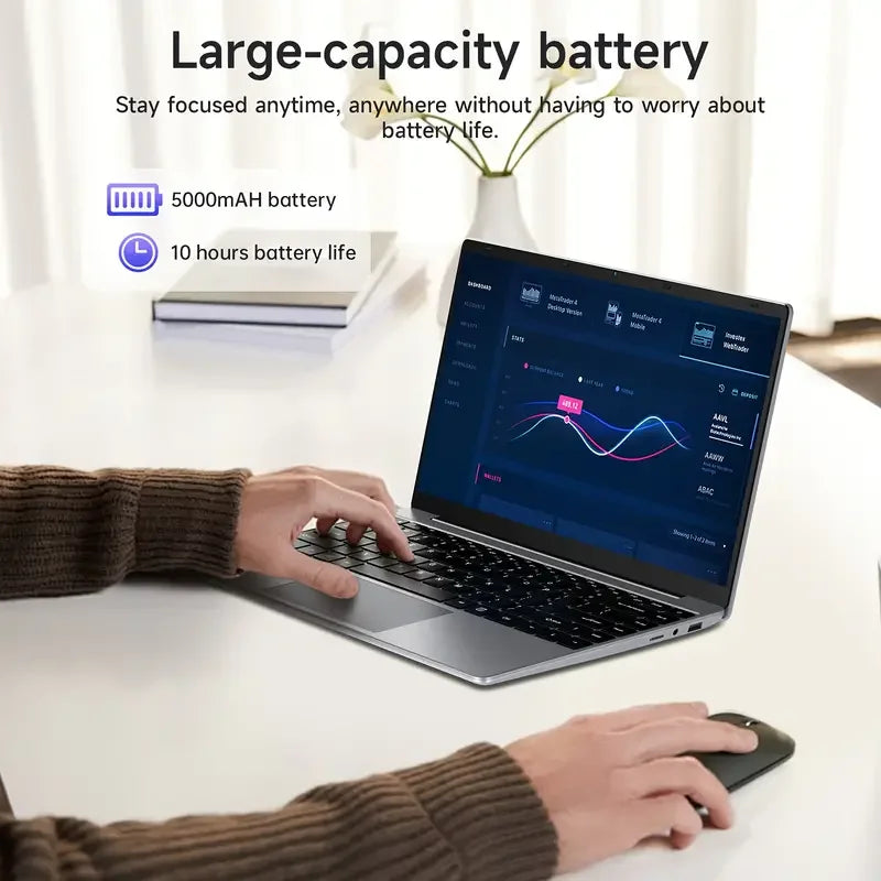 Ordinateur Portable Ultra Mince avec Processeur Intel Core i3 de 6ème Génération, 32 Go de RAM, SSD de 1 To/2 To, Écran de 14,1 Pouces, pour Bureau, Études et Jeux, avec Windows 11, Ordinateur Portable