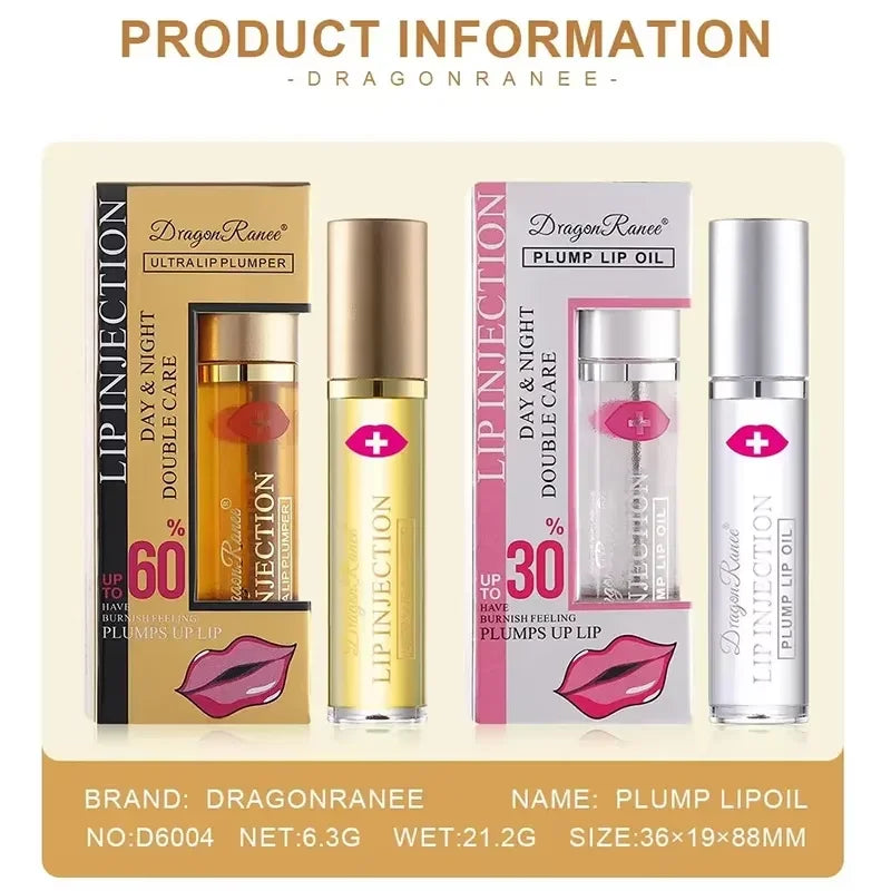 Huile Repulpante Instantanée pour les Lèvres Volumateur de Lèvres Brillant à Lèvres Sérum Repulpant Hydratant Anti-Rides Rouge à Lèvres Soin des Lèvres Maquillage Sexy