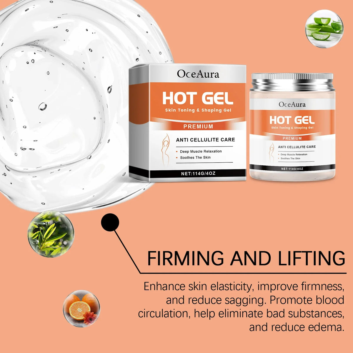 Crème amincissante chauffante anti-cellulite brûle-graisse raffermit le ventre anti-affaissement activateur de transpiration crème de modelage des muscles abdominaux