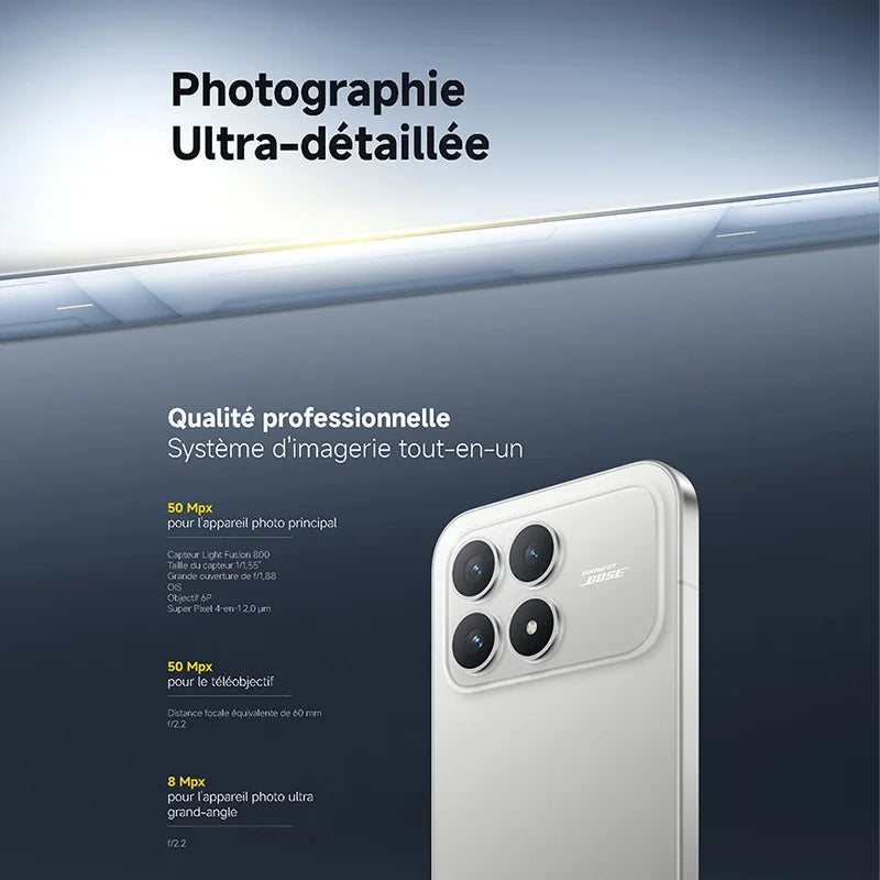 POCO F8 Pro 5G 12 512GB Version EEE, Snapdragon® 8 Elite, 120 Hz 6,59", appareil photo 50 Mpx, 6210 mAh, IP68, NFC
