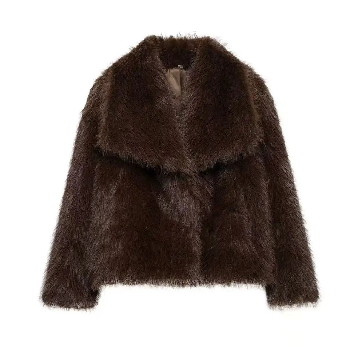 Women's Eco-Friendly Faux Leather Fur Jacket