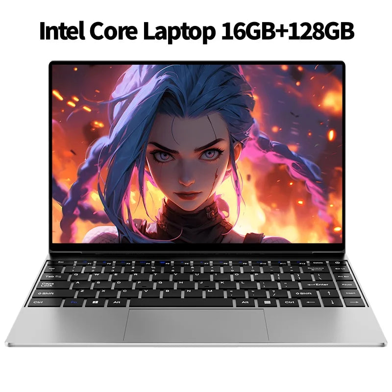 Ordinateur Portable Ultra Mince avec Processeur Intel Core i3 de 6ème Génération, 32 Go de RAM, SSD de 1 To/2 To, Écran de 14,1 Pouces, pour Bureau, Études et Jeux, avec Windows 11, Ordinateur Portable
