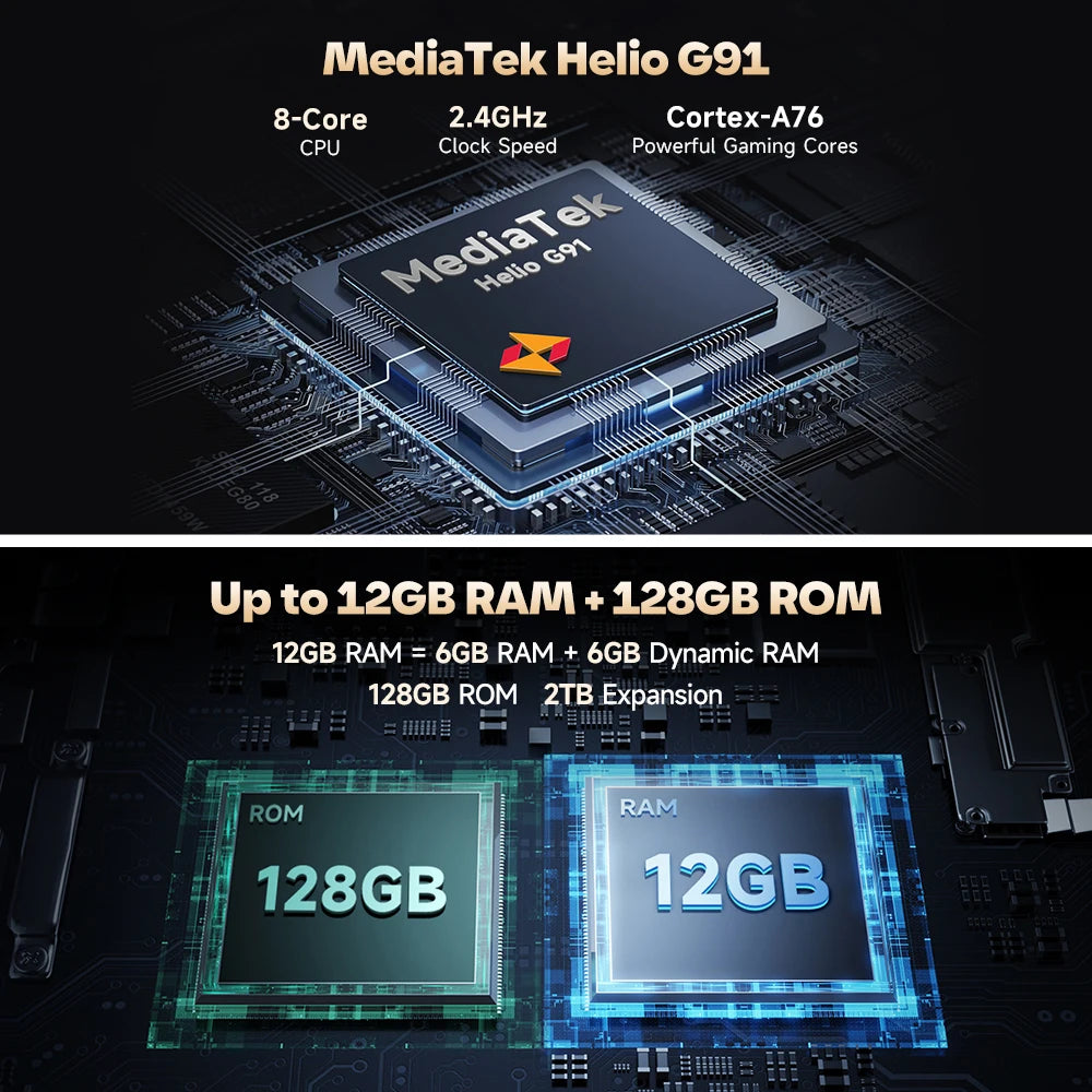 Ulefone Armor X16 4G Smartphone Robusto Android 15 Até 12GB+128GB 10360mAh Lanterna de Alta Luminosidade Câmera Principal de 48MP