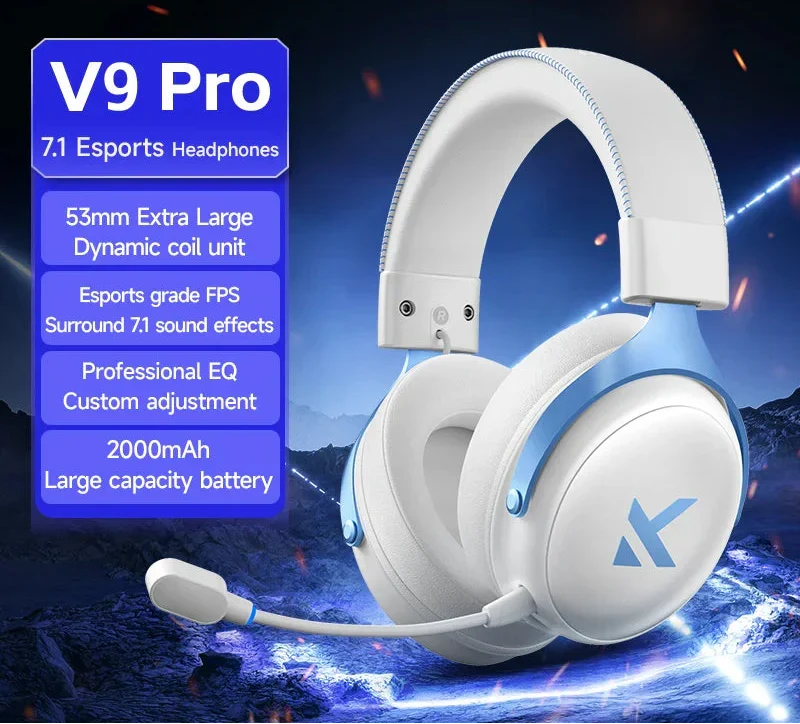 Casque sans fil Gaming Tri-Mode Bleu
