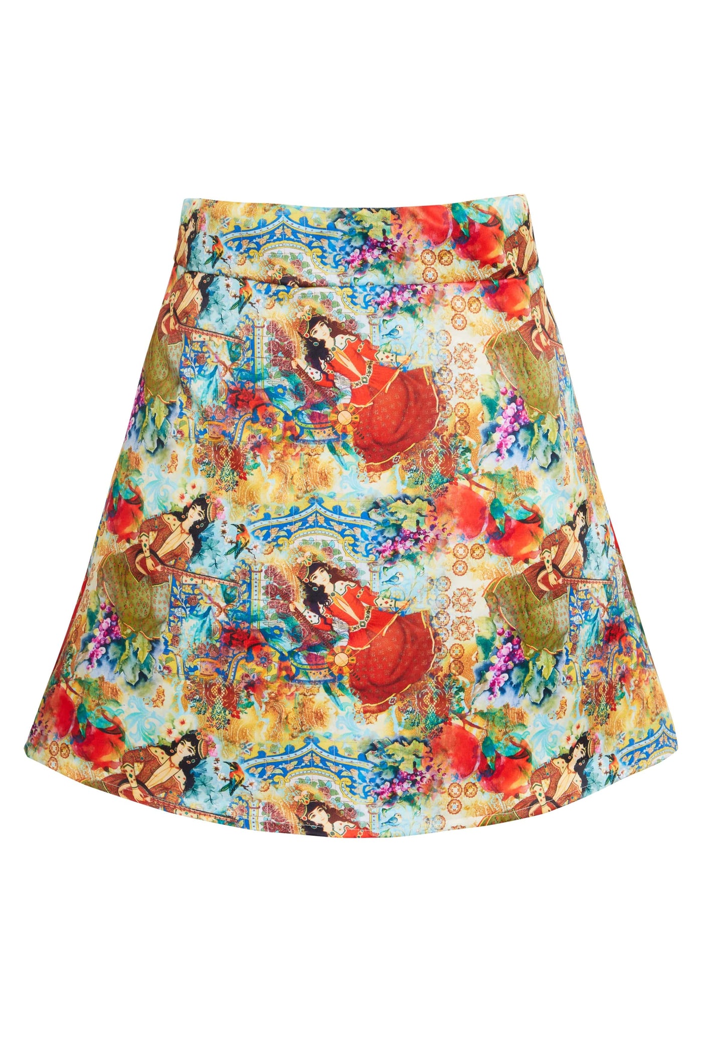 Persian Printed Mini Skirt