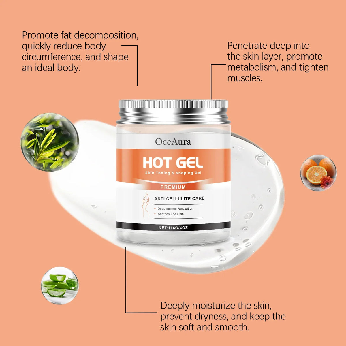 Crème amincissante chauffante anti-cellulite brûle-graisse raffermit le ventre anti-affaissement activateur de transpiration crème de modelage des muscles abdominaux