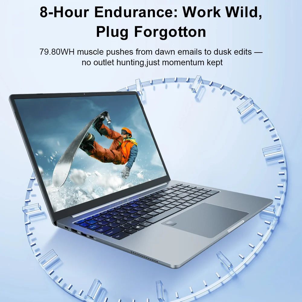 Ninkear N16 Pro Portátil Intel Core i7-12700H 16 Polegadas Tela IPS 2.5K 120Hz 16GB DDR4 1TB SSD WiFi 6 Desbloqueio por Impressão Digital Teclado Retroiluminado PD 65W Windows 11
