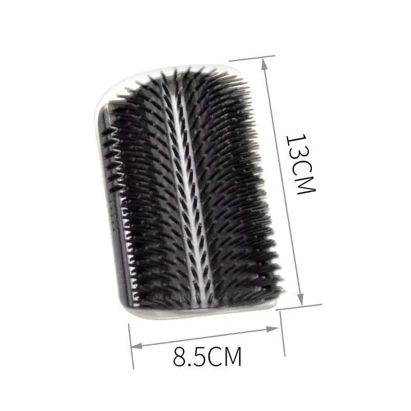 Brosse de Massage et Grattoir d'Angle pour Chat, Brosse d'Angle Amovible pour le Toilettage et l'Épilation des Chats et Chaton