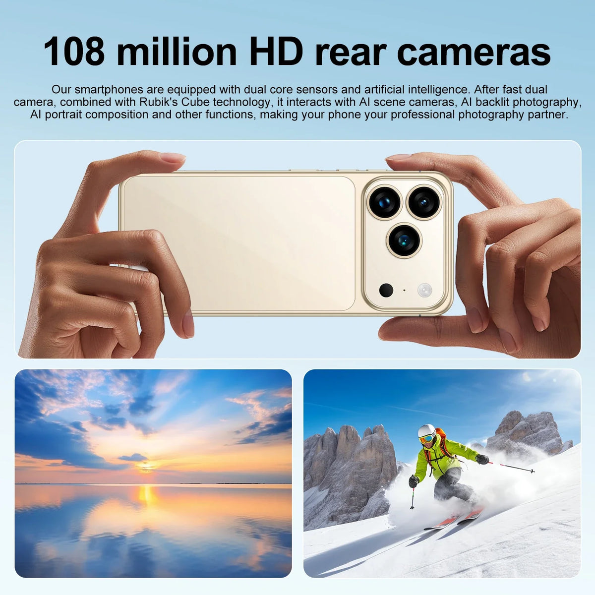 2025 NOVO I17 Pro Max 5G 16GB 1TB original inteligente 5G dual chip dual standby sistema Android 15 versão global bateria de 7800mAh