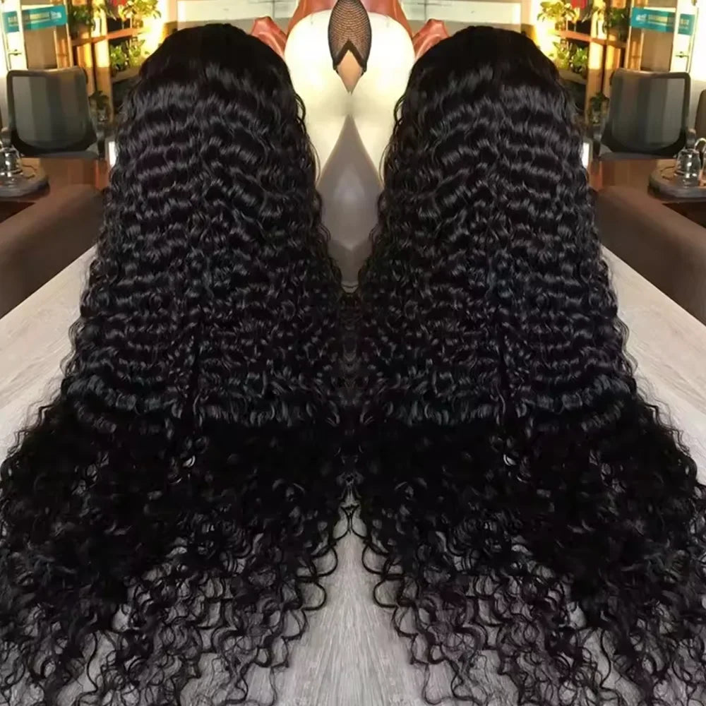 Perruque de cheveux humains Deep Wave 13x4 HD Lace Front 42 pouces Perruque frontale en dentelle HD Deep Wave 13x6 Densité 250 Perruque sans colle 5x5 pour femmes