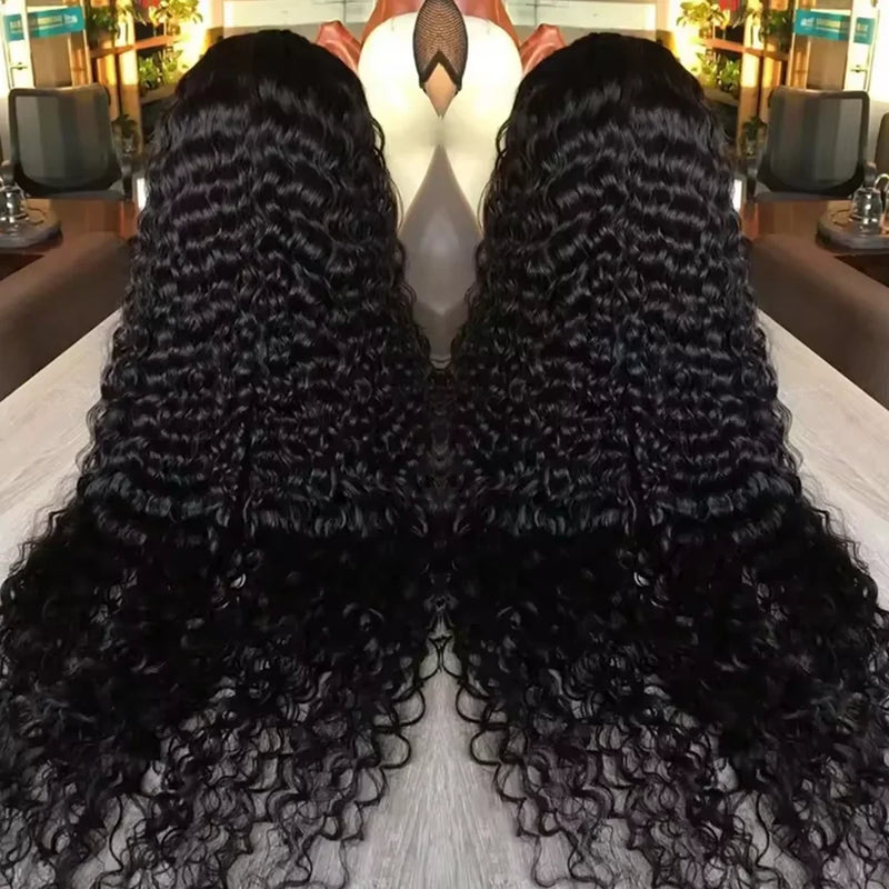 Deep Wave 13x4 Hd Lace Front Human Hair Wig 42 Inch Deep Wave 13x6 Hd Lace Frontal Wig 250 Density 5x5 Glueless Wig For Women